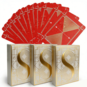 Kartu Poker Hitam Custom Logo, Kartu Permainan Cetak Kertas Dengan Kotak - Product Image 1