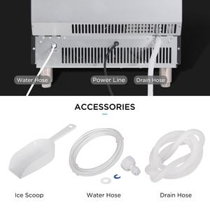 <b>Ice</b> <b>Maker</b> Machine Commercial 80kg Cube <b>Makers</b> Automatic Block Making for Business Price Home Food Shop Hzb-80fa 60kg 80kg 100kg - Product Image 2