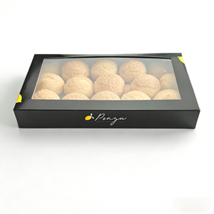 <span class=keywords><strong>JAN</strong></span> GOO Scatole in Cartone Riciclabile su Misura con Coperchio Ribaltabile e Finestra Trasparente, Stampa Flessografica Personalizzata per Alimenti, Pane, Torte - Product Image 4