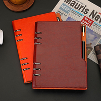 Commande en gros de carnets d'entreprise A5 à couverture rigide, impression de logo personnalisé pour fournitures de papeterie annuelles d'entreprise