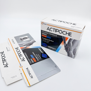 <span class=keywords><strong>Caja</strong></span> de Embalaje de Papel con Laminación Brillante Personalizada para Almohadilla Térmica para Rodilla - Product Image 1