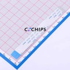 FFC-1.0-10-100-B-4-8 FFC Cable (Flexible Flat Cable) P=1mm Connector 10P 1mm 0.3mm Reverse - Product Image 1
