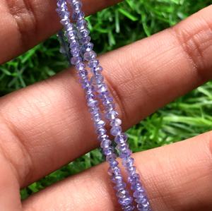 ลูกปัดแทนซาไนต์ทรงรอนเดลล์เหลี่ยมเพชรพลอย ลูกปัดหลวมสำหรับทำเครื่องประดับสร้อยคอ ได้รับการรับรองทุกขนาด อัญมณีธรรมชาติ ราคาขายส่ง - Product Image 3