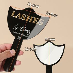 Miroir de poche personnalisé pour les réseaux sociaux, accessoire pour technicien en extensions de cils, outils photo, cadeau pour maquilleur(se) - Product Image 2