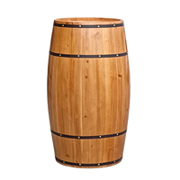 Ornement en bois de chêne en forme de tonneau de vin rouge, 120 cm, moderne, fait main, durable, portable, pour comptoir de bar, vitrine de magasin, fête
