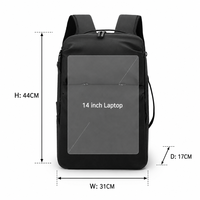 Sac à dos personnalisé en usine avec compartiment de séparation humide/sec et compartiment à chaussures indépendant pour les voyages courts unisexes