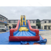 Ticari Dev Şişme Su Kaydırağı Ağır Hizmet Tipi PVC Şişme Kaydıraklı Havuz, Eğlence Parkı Açık Hava Partisi Su Sporları Etkinliği için