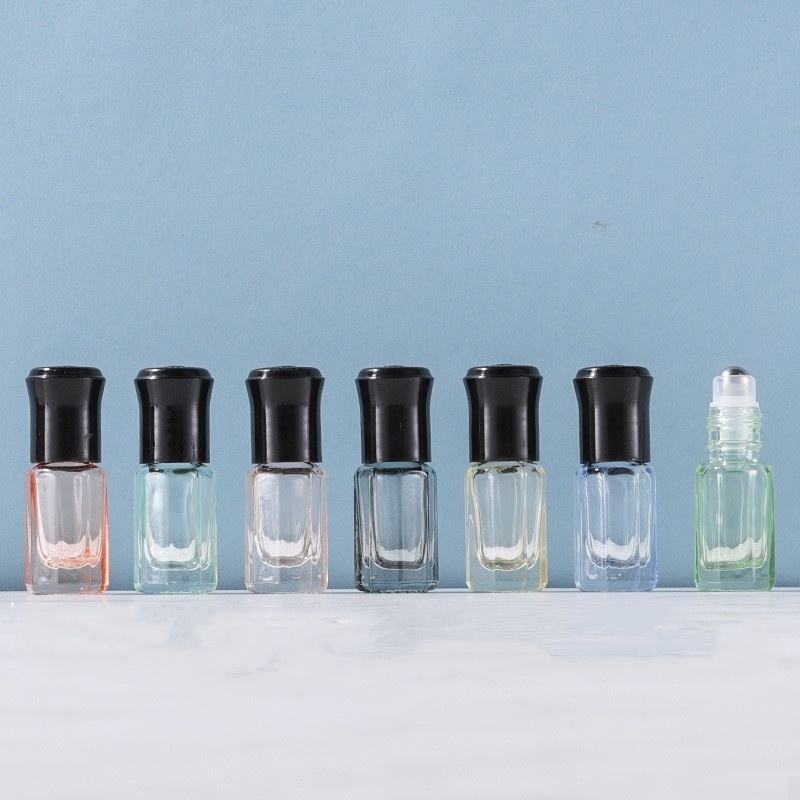 Bola de acero transparente + tapa de plástico negro