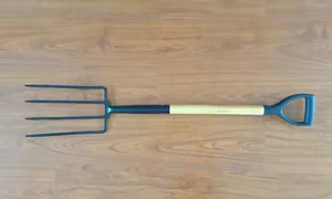 Nặng-duty vườn ngã ba với tay cầm bằng gỗ công nghiệp cấp thép Spade cho phụ nữ cho ngoài trời đào với hơi say thiết kế - Product Image 5