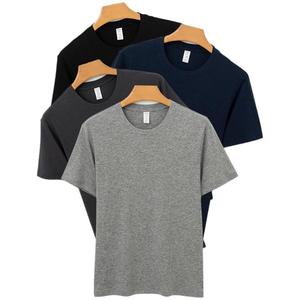 Camiseta de Hombre de Manga Corta de Alta Calidad, Estilo Clásico, Tejido de Punto Liso, <span class=keywords><strong>Lana</strong></span> y Lyocell - Product Image 2