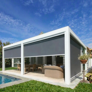 Persianas Enrollables Motorizadas para Jardín y Patio, Resistentes al Viento y al Agua, con Motor Tubular, Sistema de Cierre Zip y Pantallas de PVC Retráctiles Automáticas - Product Image 3