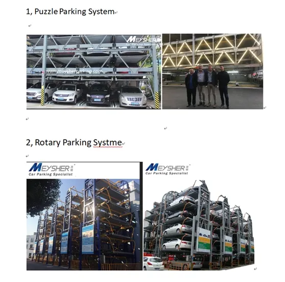 low cost parking equipment with standard modular design parking mode