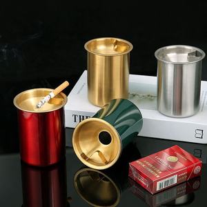 Cendriers debout vides de cigare d'étain de <span class=keywords><strong>poche</strong></span> de purification d'air d'acier inoxydable en gros portatif d'usine pour des voitures - Product Image 6