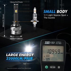 Bevinsee 120W H1 <strong>LED</strong> <strong>Headlight</strong> High Beam Bulbs for <strong>Ford</strong> Escape 2013-2016 <strong>Fiesta</strong> 2014-2018 - Product Image 5