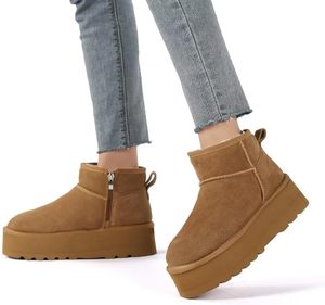 Wholesale UGh Women's <strong>Classic</strong> Ultra Mini <strong>Platform</strong> Snow Boots High-heel Ankle Fur Snow Boots - Product Image 5