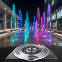 Buse annulaire LED étanche IP68 en acier inoxydable 304 pour fontaine, DMX RGB, 9W, pour pompe à jet d'eau sous-marine