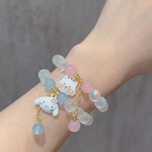 Melody Kuromi Women Sweet Y2k Girl Strand Crystal <b>Bracelet</b> Beading Gradient Color <b>Beaded</b> <b>Bracelet</b> for for Girls - Product Image 2