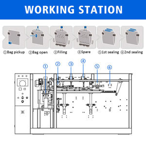 Tự Động Premade Túi Doypack 10G 1000G Hạt Hạt Đậu Chip Hạnh Nhân Gói Điền Niêm Phong Đóng Gói Máy Đóng Gói - Product Image 4