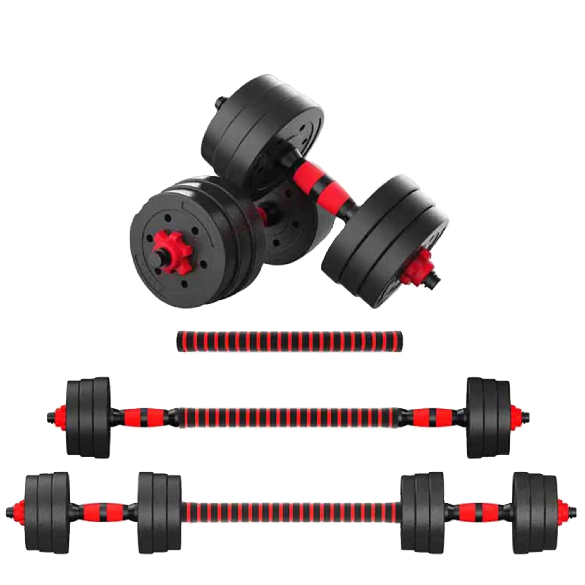 Fabriek Direct Verkopen Goedkope Plastic Cement Dumbbells Set Verstelbare Halter Set Voor Gewichtheffen Fitness