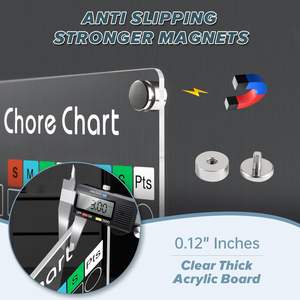 Acrylique UV Imprimé <span class=keywords><strong>Semaine</strong></span> Plan Noteboard Magnétique Effaçable Transparent Message Écriture Conseil Mémo Conseils Tableau Blanc-PET Blanc Couleur - Product Image 4