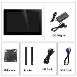 Monitor layar datar tahan air 8 11.6 12.1 13.3 15.6 18.5 21.5 23.8 32 inci kapasitif untuk industri - Product Image 5