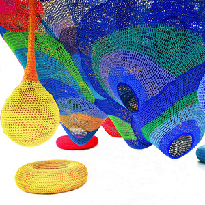 Aire de jeux intérieure <span class=keywords><strong>Rainbow</strong></span> Net avec jeux doux et corde à grimper pour équipement de parc d'attractions et zones pour tout-petits, grande capacité - Product Image 1