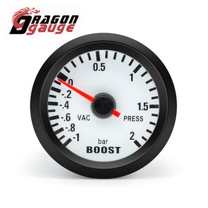 Dragon car meter for do6031 white shell 52mm blue led car <strong>turbo</strong> <strong>pressure</strong> 1 2 bar psi <strong>turbo</strong> boost <strong>gauge</strong> - Product Image 2