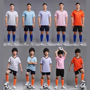 KCOA OEM hızlı kuru özel erkekler's takım futbol formaları üniforma toptan yüceltilmiş gençlik futbol kitleri tam Set futbol kiti