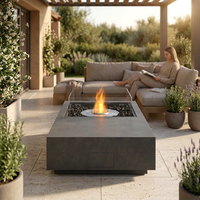 Brasero en acier Corten pour extérieur, patio, jardin, foyer en métal