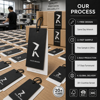 Étiquettes suspendues ZX Merchandise, système de suspension intégré en plastique transparent avec crochet en J pour vêtements, chaussures, lunettes en vente au détail