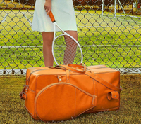 Sac fourre-tout personnalisé de raquette de tennis en cuir PU de grande capacité de qualité supérieure sac de sport de gymnastique sac de transport sac de raquette de tennis