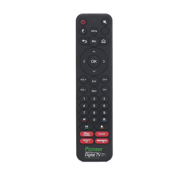 Factory Price Compact Smart BLE Universal 37 Keys Remote with Voice Control for Indoor HDTV LCD LED Screens