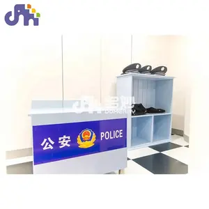 Children Hospital Police Kids Indoor Wood House Toys Role Play Sets Indoor Playground Playhouses