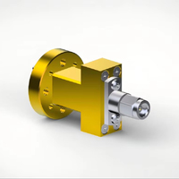 Guide d'ondes mâle 1.0/WR15-JFD WR15(BJ620) à 1.0mm vers convertisseur coaxial 50-75GHz terminé avec adaptateurs RF à bride FUGP620