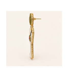 Pendientes Colgantes con Cuentas Renaza Fashion para Mujer, Joyería Elegante y Moderna con Engaste de Bisel, para Fiesta, Boda, Festival, Regalo - Product Image 5