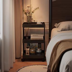 Mesa auxiliar de hierro de gama alta de lujo simple, aparador de <span class=keywords><strong>segunda</strong></span> <span class=keywords><strong>mano</strong></span>, estante de almacenamiento con carrito extraíble para Cocina - Product Image 1