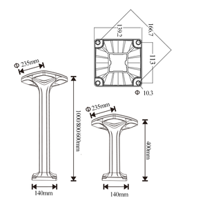 Ad alta luminosità in alluminio LED solare giardino luci impermeabile passerella esterna dissuasore e prato sentiero per il paesaggio - Product Image 5