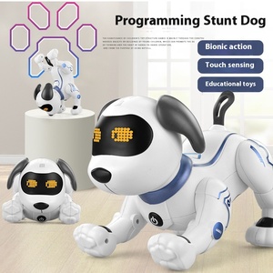 Intelligent Bionic Programmable Chien Tours Enfants Télécommande Électrique Éducatif Robot Jouet 1:5 Durable En Plastique Lumière Son - Product Image 3