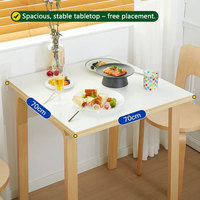 Moderner Kleiner Quadratischer Esstisch Bistro-Tisch für Café, Milchtee-Laden Schnellrestaurant Beistelltisch