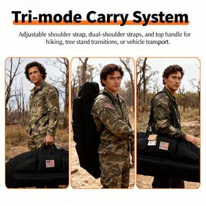 Mochila Profesional de Arquería Cupid para Viajes, Estuche para Arco Recurvo con Tubo para Flechas Incluido, Acolchado para Caza - Product Image 6