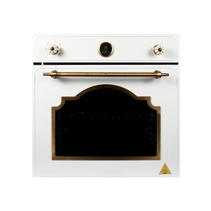 Horno Profesional Multifuncional Retro Empotrado Blanco de 58L para el Hogar - Product Image 1