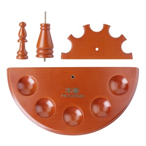Porta pipa da fumo Romanesque supporto per pipa da tabacco in legno massello per 5 pipa da fumo LOGO personalizzato - Product Image 6