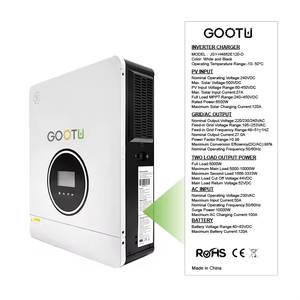 Onduleur solaire à onde sinusoïdale pure 6200W 60Hz avec contrôleur hybride MPPT, système d'énergie photovoltaïque monophasé pour la sauvegarde d'énergie résidentielle - Product Image 5