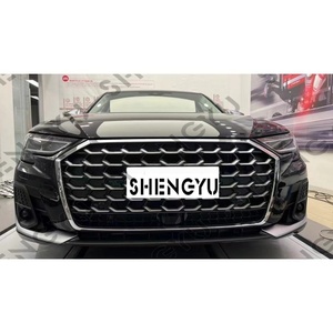 Kit de Rejilla Delantera para Automóvil ABS para <span class=keywords><strong>Audi</strong></span> A8 <span class=keywords><strong>2023</strong></span> a Modelo <span class=keywords><strong>S8</strong></span> Horch, Incluye Rejilla, Marcos para Faros Antiniebla, Difusor Trasero, Tubos de Escape, Mejora - Product Image 4