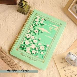 Quaderno a spirale floreale carino A5 in pelle PU con copertina rigida, 140 pagine a righe, diario, regalo <span class=keywords><strong>per</strong></span> donna, forniture scolastiche, ufficio, a spirale - Product Image 5