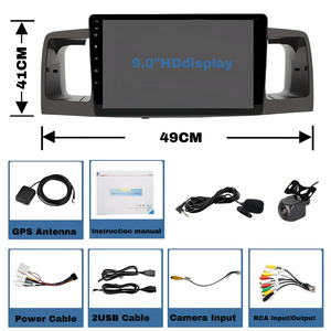 도요타 Corolla 2005-2012 DVDplay에 대한 9in 4 + 64G CarPlay 멀티미디어 라디오 GPS 화면 Autosonic 안드로이드 자동차 스테레오 라디오 - Product Image 6