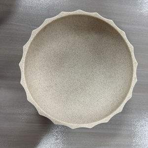 وعاء فواكه من الراتنج الرملي الأصفر الصديق للبيئة، طقم كلاسيكي بفوهة واسعة مرتفعة لحمل حلوى الشوكولاتة، مُصمم خصيصًا للاستخدام على الطاولة - Product Image 3