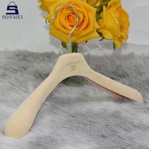 Hot Sale <strong>Mini</strong> Children's Custom Logo Durable Luxury Velvet Kid <strong>Hangers</strong> - Product Image 3