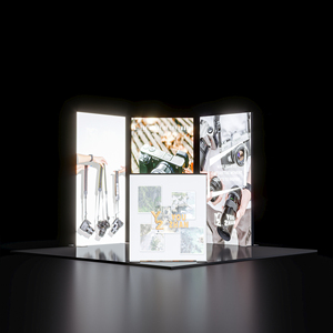 Écrans LED à montage rapide <span class=keywords><strong>et</strong></span> conception personnalisable avec impression par sublimation ; Cabines d'éclairage portables <span class=keywords><strong>et</strong></span> pliables - Product Image 5