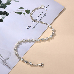 Bracelet tennis minimaliste pour femme avec zircon serti de 3 mm, en cuivre plaqué or 14 carats, anti-ternissement, bijoux de tous les jours, vente en gros pour femmes - Product Image 3